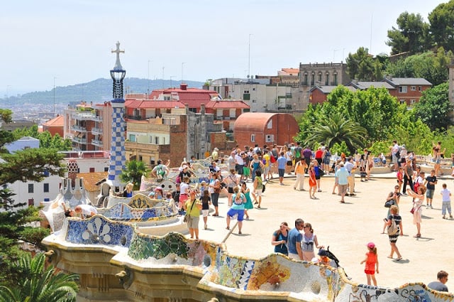 Parque Güell em Barcelona Parque Güell em Barcelona