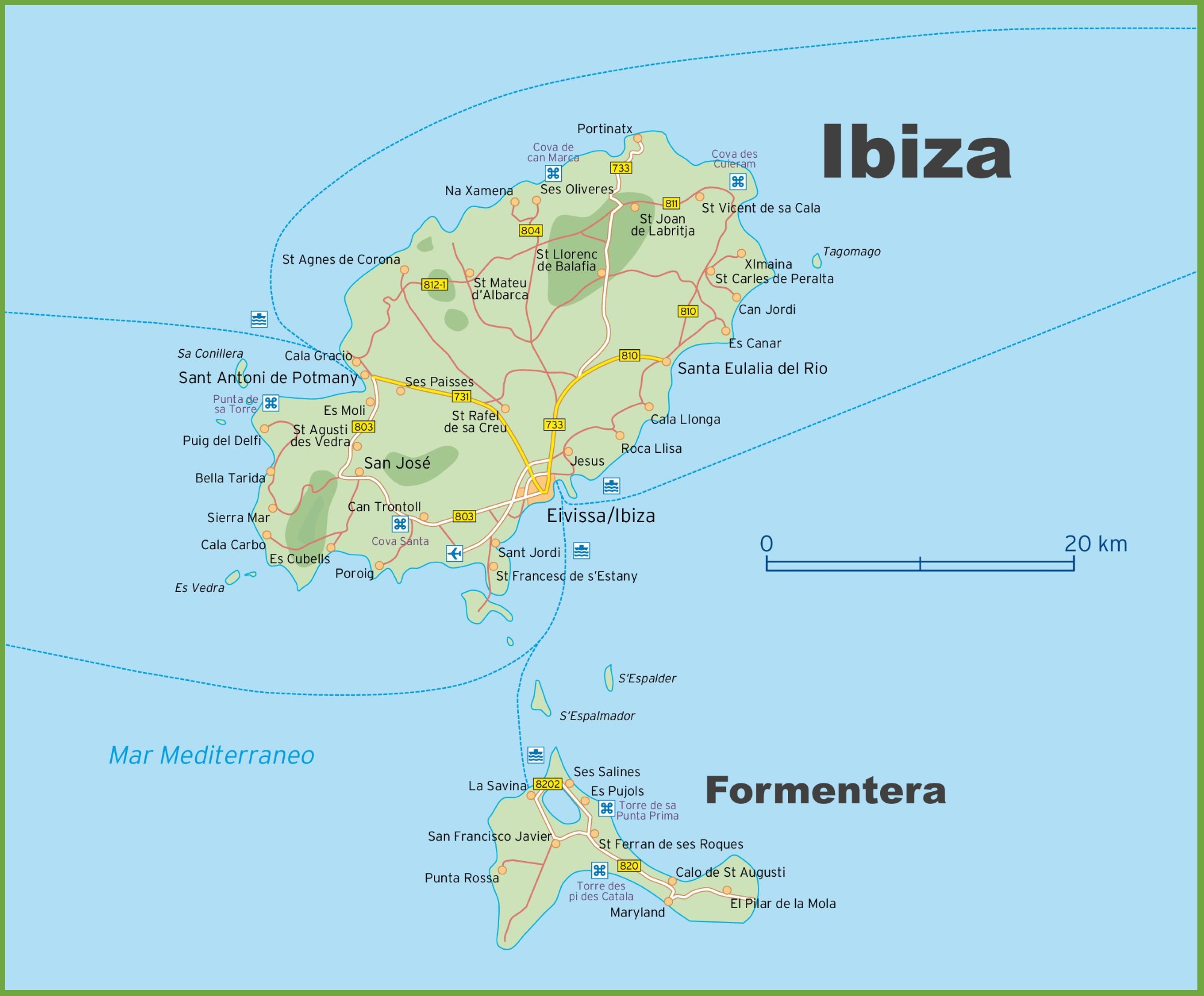 mapa da espanha ibiza Mapa Turistico De Ibiza 2020 Dicas Incriveis mapa da espanha ibiza